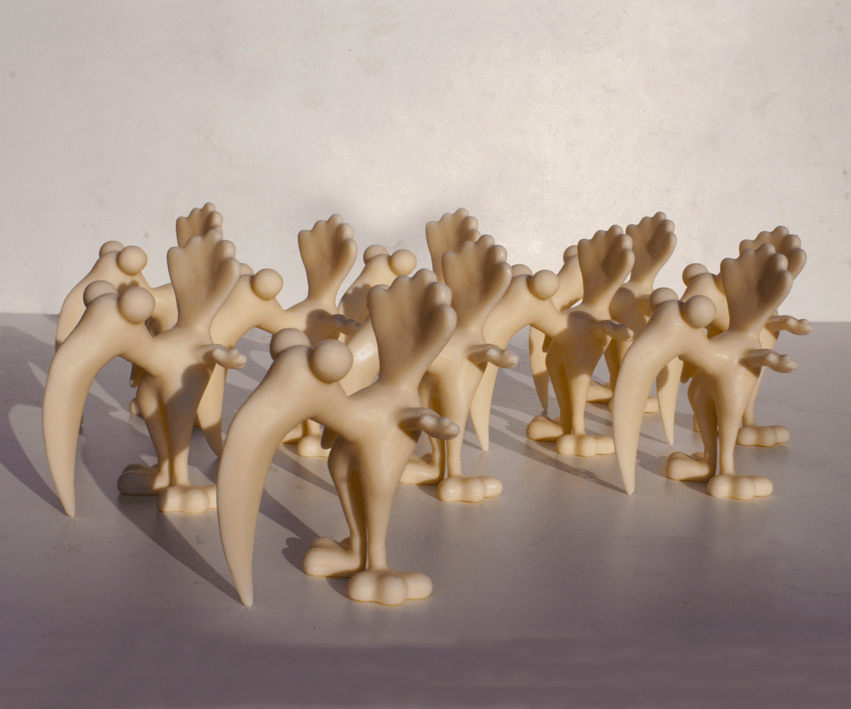 Serie ongeschilderede Chucks