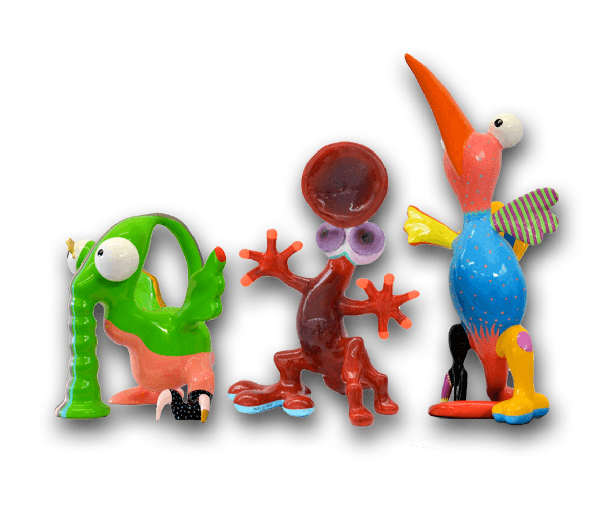 Drie Chucks naast elkaar